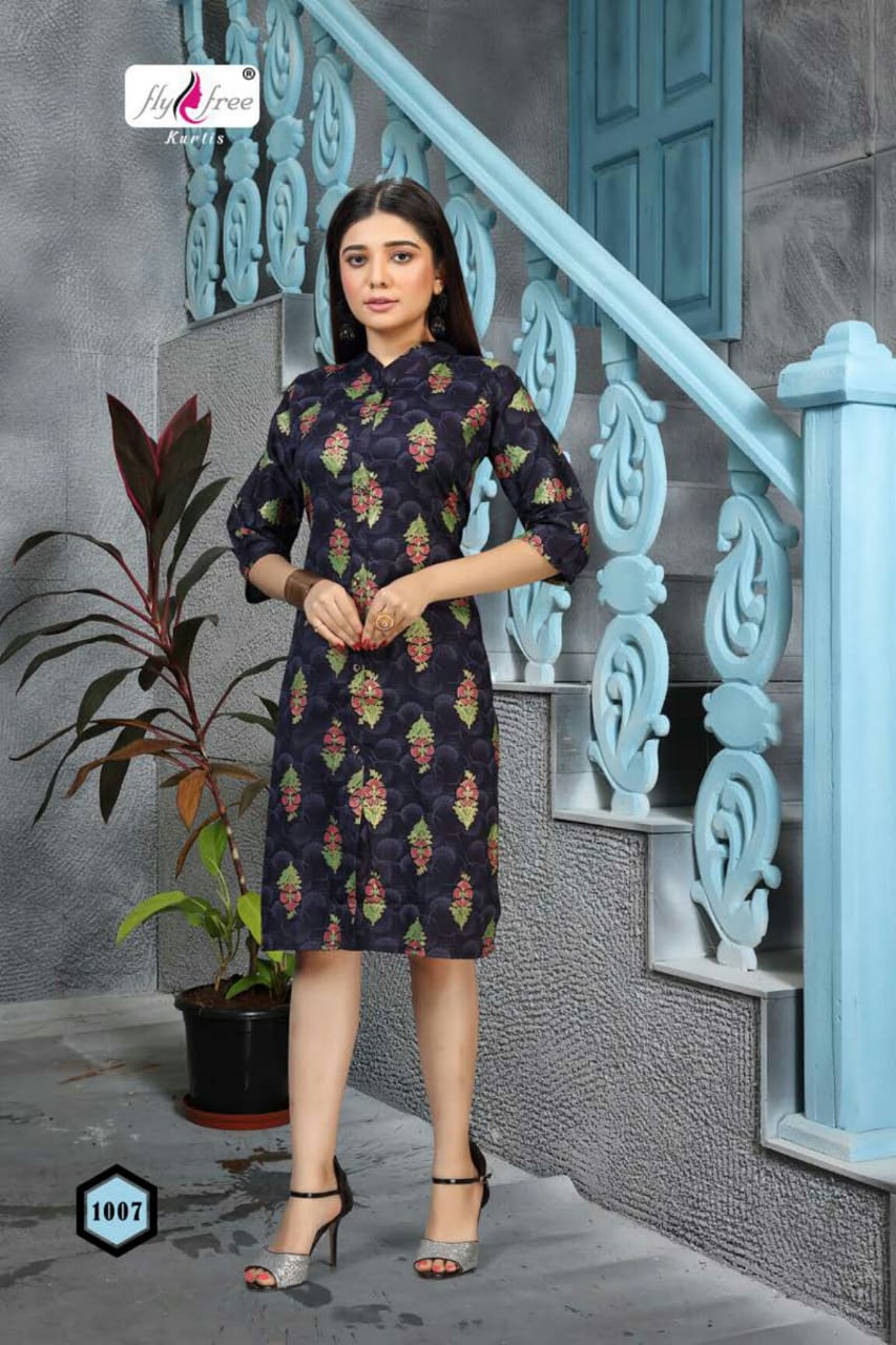 Fly Free Timex Latest Fancy Designer Casual Wear Rayon Printed Kurti Collection